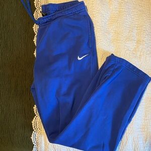 Nike Royal Blue Joggers with White Swoosh